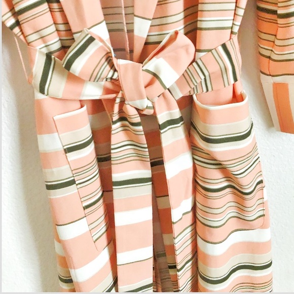 7th Avenue Striped Fringed Kimono Jacket Robe - Picture 12 of 13